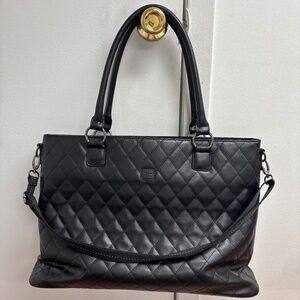 Solo large black waterproof laptop bag